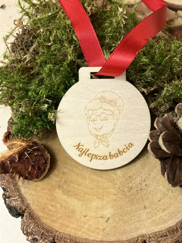 Medal "Super babcia" od Wypalone.pl