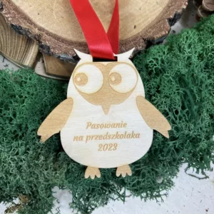 Medal w kształcie sowy na zakończenie roku szkolnego