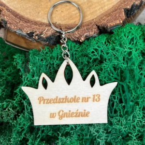Brelok w kształcie korony dowolnym grawerwm