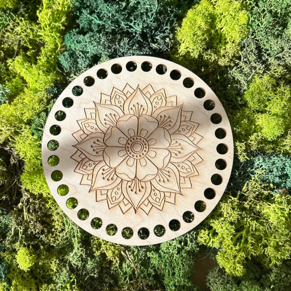 baza-szydelko-mandala Baza do szydełkowania koło z mandalą ze sklejki 3 mm